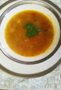 ペルシャ料理麦のスープベジタリアントマト