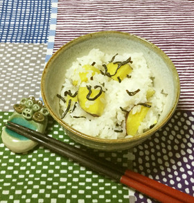 さつまいもご飯☆簡単☆味付けは塩昆布だけ