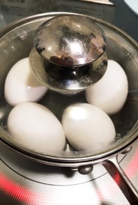時短簡単＊少ないお水で、茹で卵を作る方法