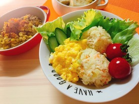 レンチンで!ツナ缶入り豆乳ポテトサラダ