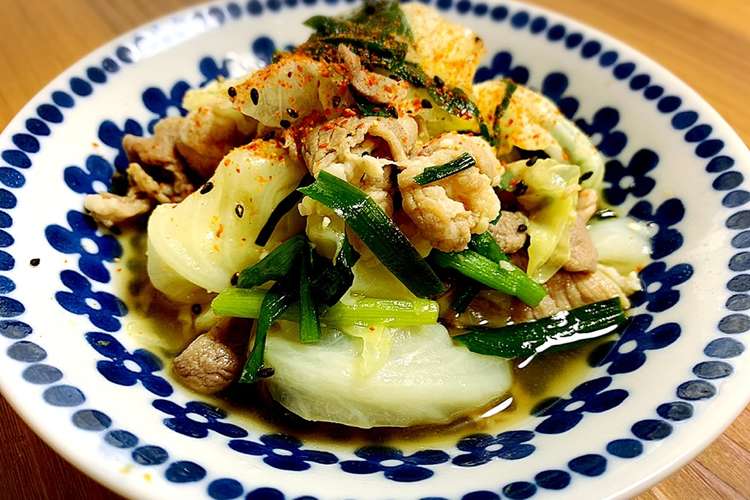 豚こまとキャベツとニラのうま塩煮 レシピ 作り方 By Saｰmama クックパッド 簡単おいしいみんなのレシピが349万品