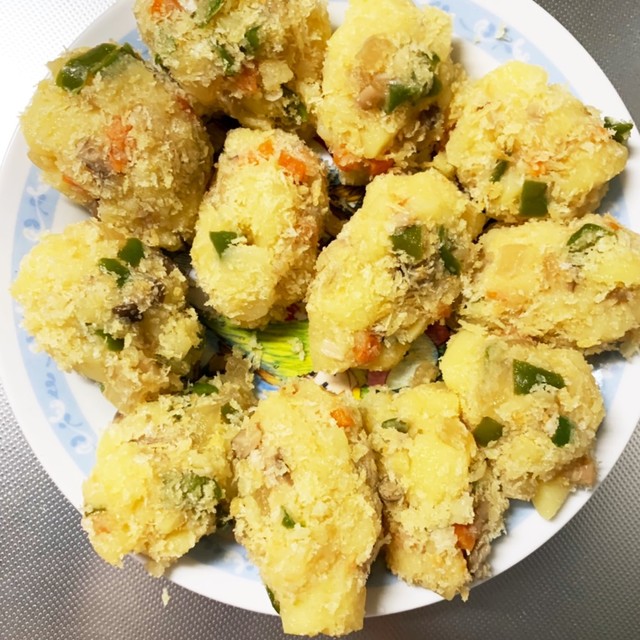 全てレンジ野菜たっぷり肉なしコロッケ レシピ 作り方 By Beroneete クックパッド 簡単おいしいみんなのレシピが356万品