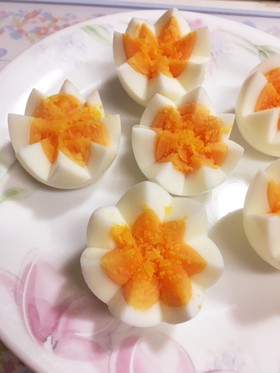 お弁当にも可愛いよ花型ゆで卵〜