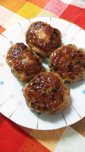 お弁当に☆豚つくねバーグ