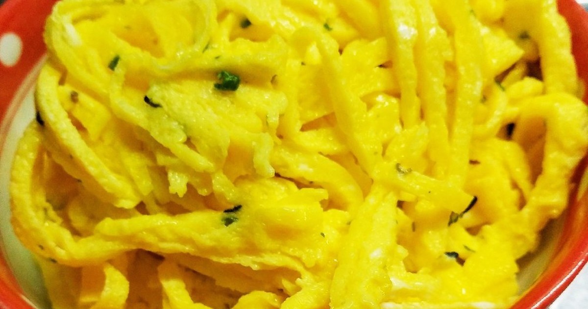 レンジで薄焼き卵からの錦糸卵 レシピ 作り方 By Mma クックパッド 簡単おいしいみんなのレシピが355万品