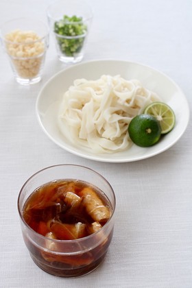 夏のほうとう、冷汁で【冷だしおざら】
