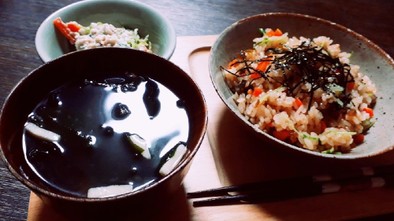 (覚書)奈良漬のばら寿司の写真
