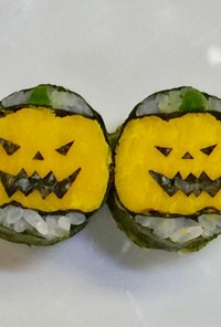 寿司型・模様巻き(ハロウィンかぼちゃ)