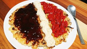 簡単便利なズボラ飯★背徳のお好み焼ごはん