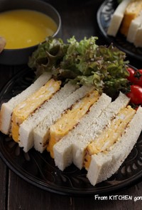 覚王山い志かわ風♪厚焼き卵のサンドイッチ