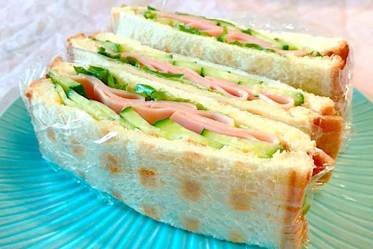 ワッフルメーカーでパン焼いたサンドイッチ レシピ 作り方 By かっちゃん杉 クックパッド