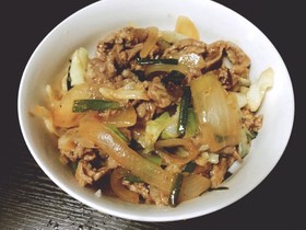 牛キャベツのオイスターソース炒め