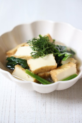 大葉風味の厚揚げの煮物