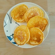 娘も大好き!砂糖無し米粉パンケーキの写真