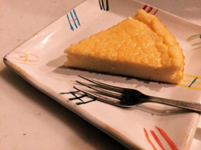 低糖質☆アーモンドミルクのチーズケーキの写真
