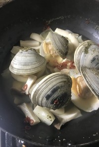 雑な貝の酒蒸の作り方(写真はホンビノス)