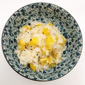 【病院】さつまいもごはん【給食】