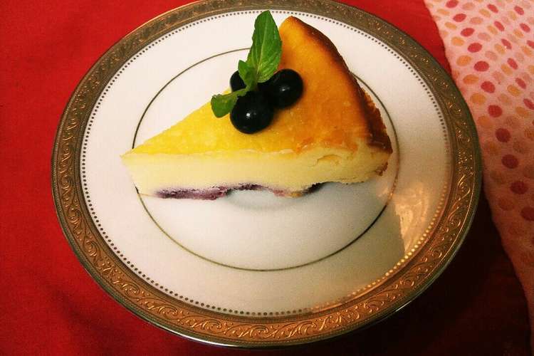 簡単美味 ブルーベリーチーズケーキ レシピ 作り方 By パティシエjunko クックパッド 簡単おいしいみんなのレシピが350万品