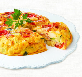 夏野菜のスパニッシュオムレツ♪