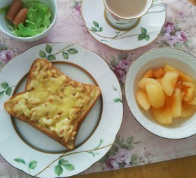 バタバタ小学生の朝食