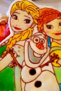 ツヤツヤ♪アナと雪の女王チョコプレート