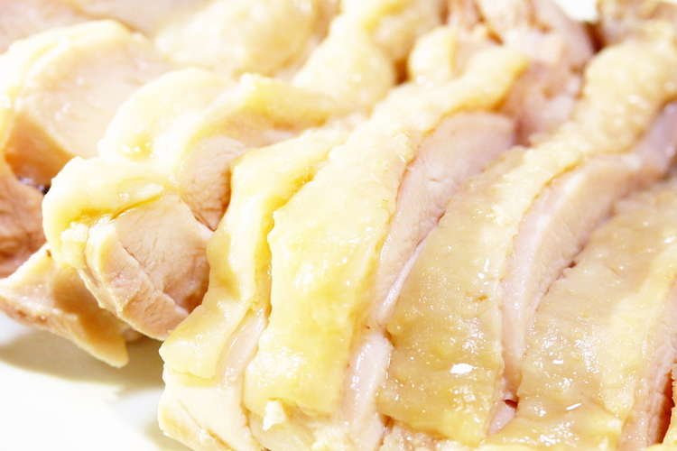 ぷりぷりジューシー 鶏もも肉で作るゆで鶏 レシピ 作り方 By ほっこり の クックパッド 簡単おいしいみんなのレシピが376万品