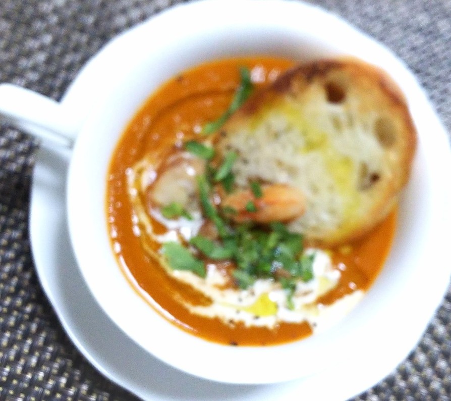 『海老のビスク風スープ』の画像