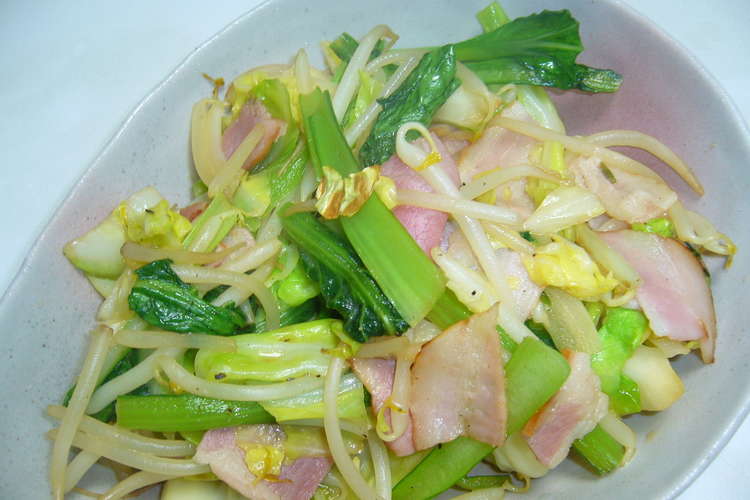 バター醤油味☆小松菜入り野菜炒め レシピ・作り方 By ぱんだのすけ 【クックパッド】 簡単おいしいみんなのレシピが363万品