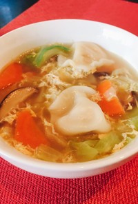 冷凍水餃子の中華スープ☆彡