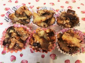 弁当作り置き:超簡単 茄子のチーズ焼き