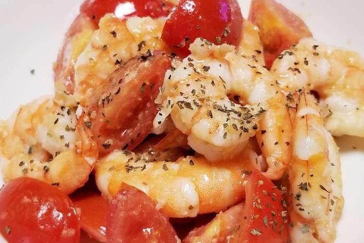簡単 トマトとエビのガーリック炒め レシピ 作り方 By さっぽママ クックパッド 簡単おいしいみんなのレシピが354万品