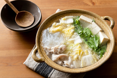 豚バラ鍋を簡単に味変！白菜の乳酸発酵鍋の写真