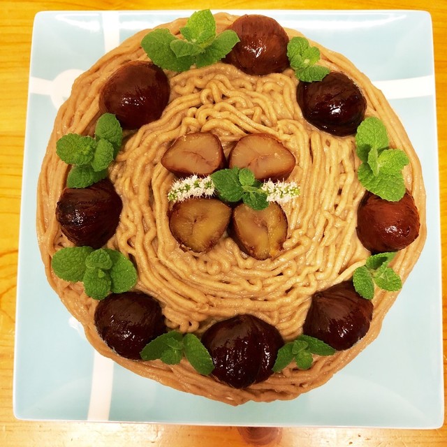 モンブラン バースデーケーキ レシピ 作り方 By Sawako クックパッド