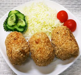 オートミール衣のポテトコロッケ