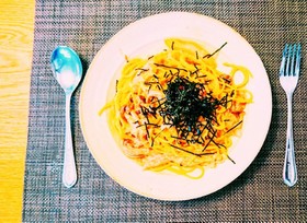 こくのあるタラコパスタ