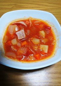 簡単❗トマト缶でトマトスープ(⌒‐⌒)