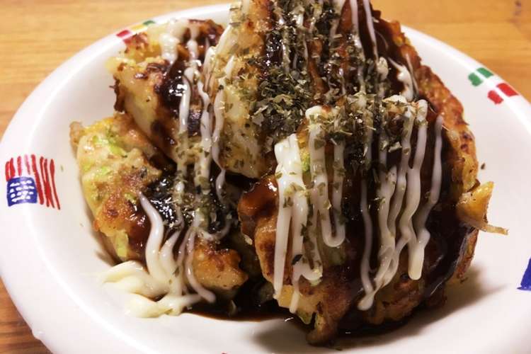 余ったうどんでお好み焼き風 レシピ 作り方 By カニーヘン クックパッド