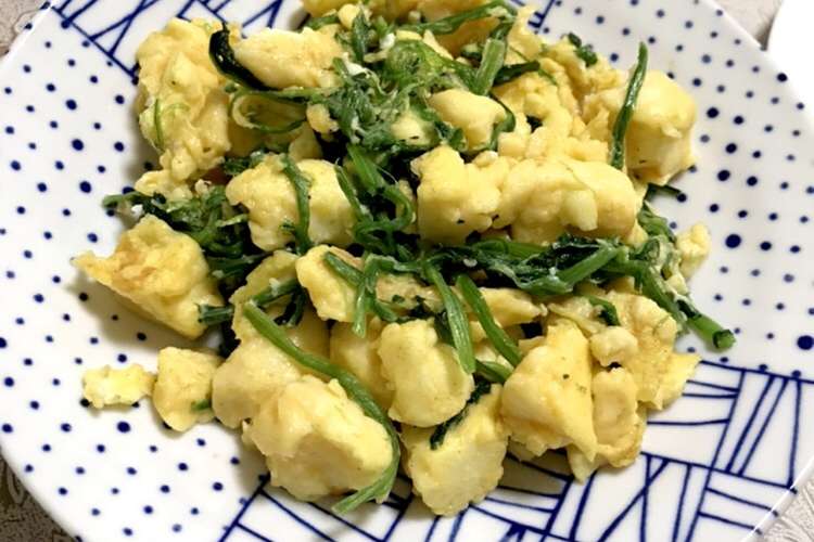 ほうれん草とはんぺんの卵炒め レシピ 作り方 By まどちゃんママ クックパッド