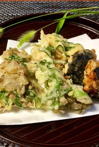 鶏モモ肉の海苔天ぷら