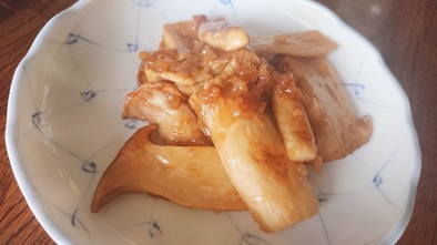 キノコのバターポン酢(バタぽん)炒めの写真