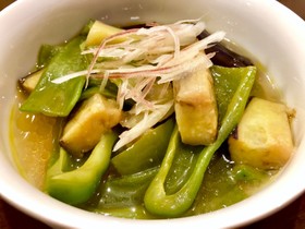 茄子とピーマンの洋風煮浸し