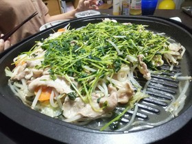 急に料理を任されたパパの男の蒸し料理。