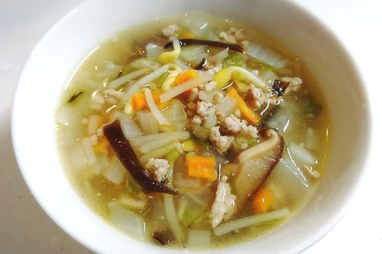 食感を楽しむ もち麦入り中華風スープ レシピ 作り方 By Ayurio クックパッド