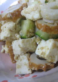 ☆豆腐ときゅうりのコロコロサラダ