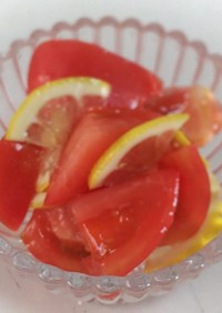 トマトの蜂蜜レモンマリネ