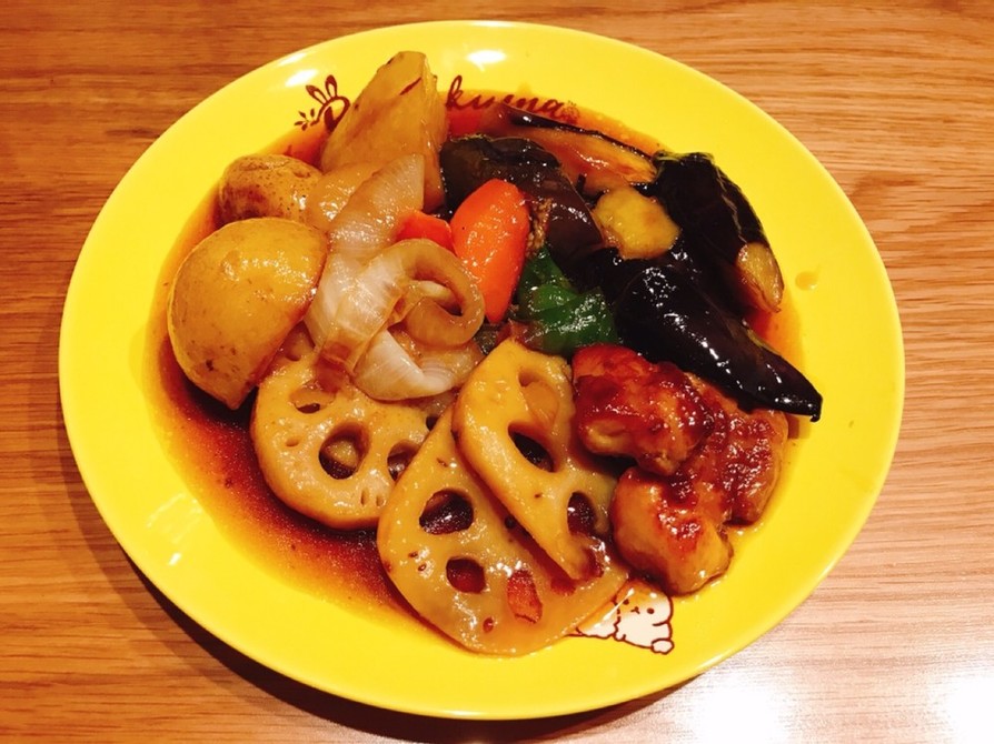 大戸屋風●鶏と野菜の黒酢あんの画像