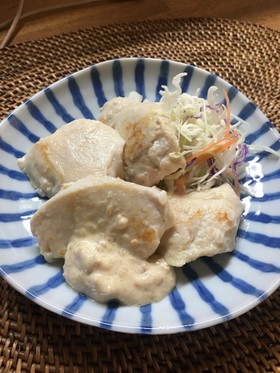 鶏むね肉の塩麹漬けソテー梅マヨソース