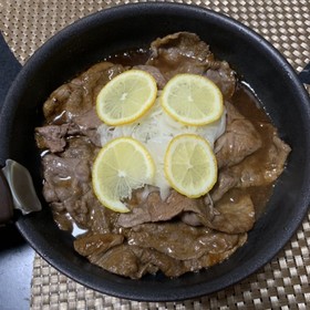 佐世保で食べたレモンステーキ風