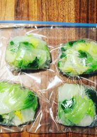 白菜の冷凍保存の方法