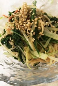 えのきと水菜の中華サラダ